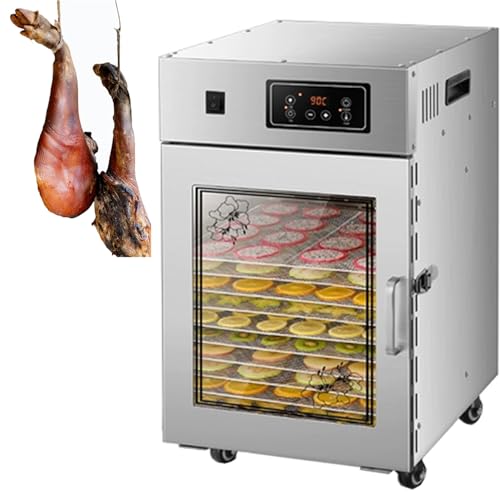 SKIHOT Commercial Dehydrator Machine,Jerky Dehydrated Dryer Machine,Food Dehydrator,Large Food Dryer Dehydrated for Homemade Jerky,Meat 5kg/time