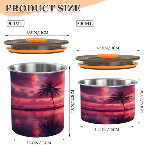 Envase Hermético de Acero Inoxidable para Café 900ml miniatura 2