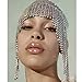 Stonefans Gatsby Rhinestone Cap Headpiece 1920s Silver Head Chain Flapper Hairpiece Cleopatra Hair Accessories for women Girl (Silvery)