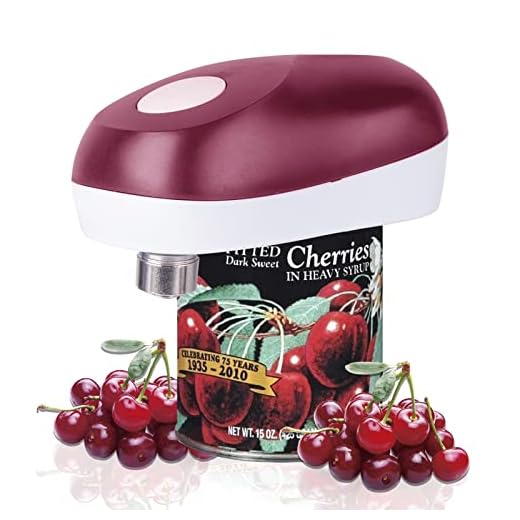 Electric Can Opener - Vcwtty One Touch Battery Operated Handheld Can Opener for Any Size, No Sharp Edge, Food-Safe, Seniors, Arthritis and Chef, Kitchen Best Gadget (Red)