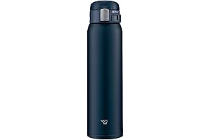 ZOJIRUSHI SM-SF60-AD 20oz Stainless Steel Mug with One-Touch Open in Navy