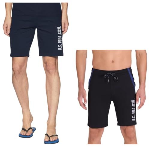 Image of U.S. POLO ASSN. Mens Comfort Fit Solid I668 Shorts (Pack of 2)