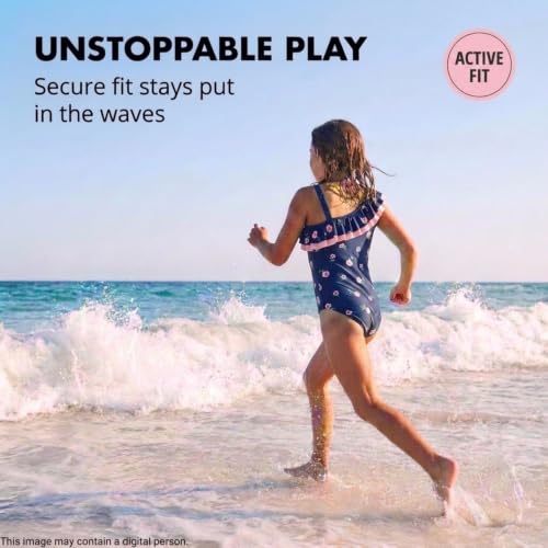 Image of Kanu Surf Girls Morgan Floral Ruffle 1-Shoulder 1-piece Swimsuit