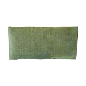 Peacegoods Eye Pillow Gift Pack – Washable Cover Refillable Lavender Flax Chamomile Weighted – Microwavable Yoga Headache Relief – Soft Cotton Adults Children – green