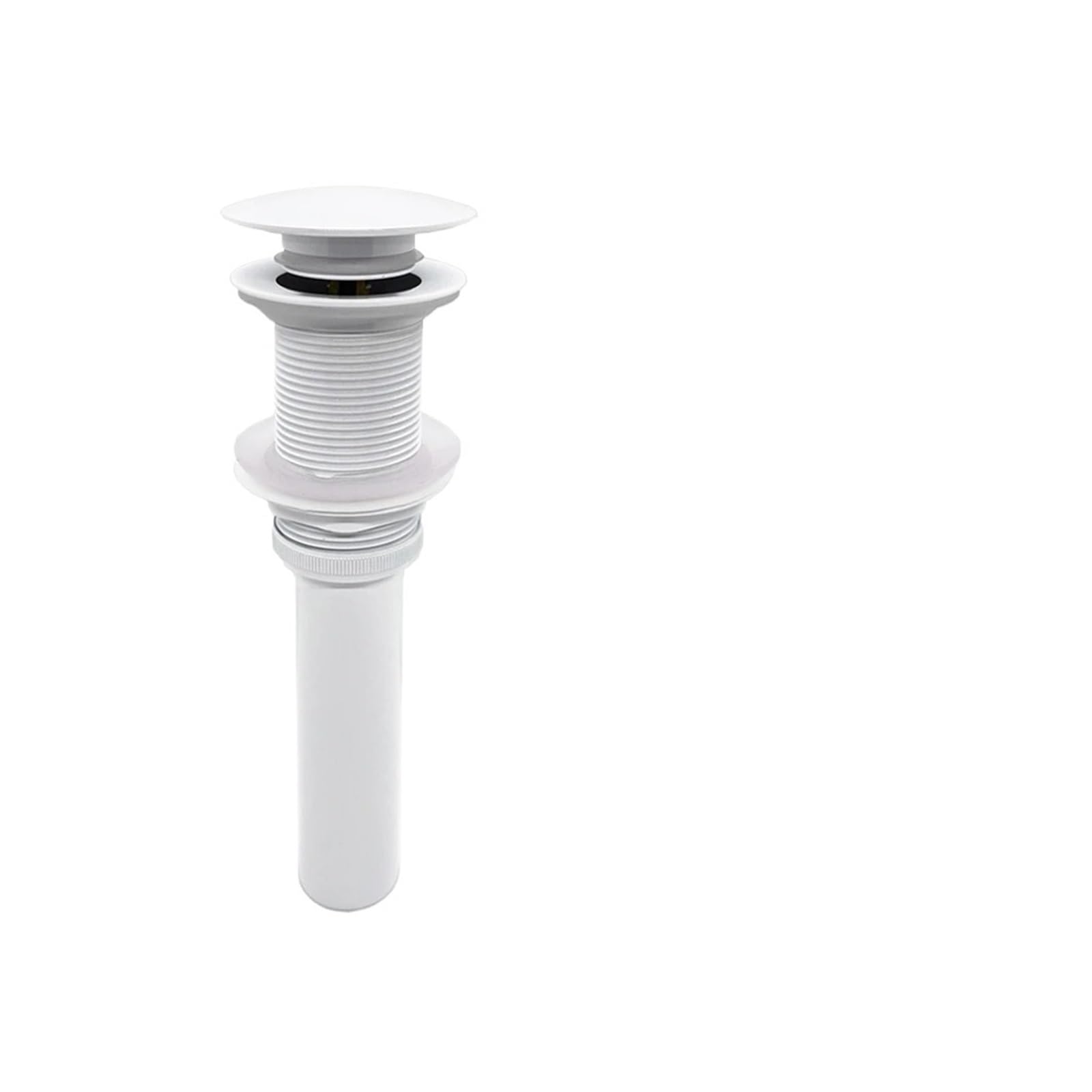 Pop Up Clack, Bathroom Pop Up Sink Plug Replacement with Strainer Multicolor Waste Stopper(White No Hole)