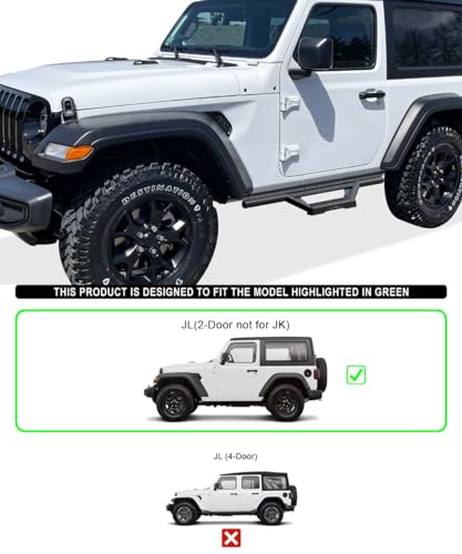 Estribos Laterales Jeep Wrangler JL 2018-2026 Acero Inoxidable miniatura 2
