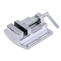 KATSU Schraubstöcke Bohrmaschinenschraubstock 2,5 Zoll (65mm), Präzisionssäulen Bohrtischklemme Aluminiumlegierung für Werkstattfräsmaschine Maschinenwartung SP10008008