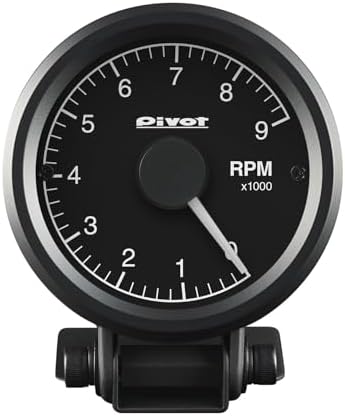 Amazon | PIVOT ( ピボット ) タコメーター【クロノステップ】80Φ 白  