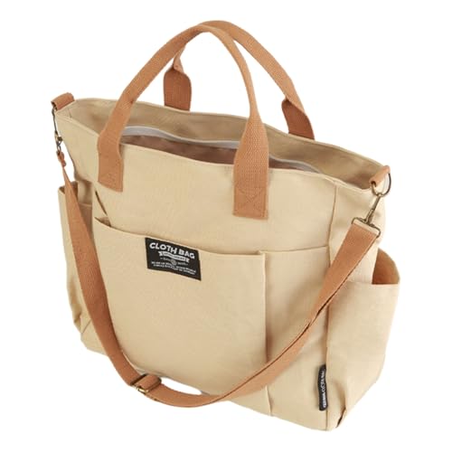 Sac à bandoulière épais en toile durable avec finitions soignées et poches