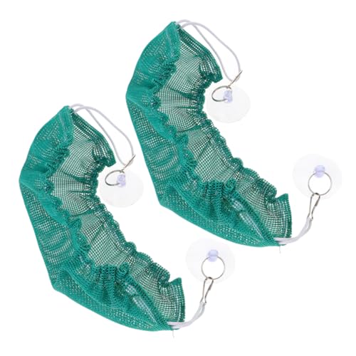 PERSELOSO 2個 爬虫類用吸盤付き吊り下げハンモック 点 カメレオン トカゲ向け軽量コンパクト爬虫類寝床 簡単設置可能なペット用遊び場 休憩