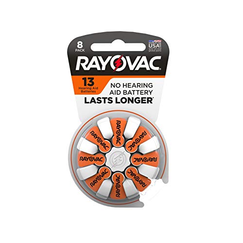 Rayovac Size 13 Hearing Aid Batteries (8 Pack)