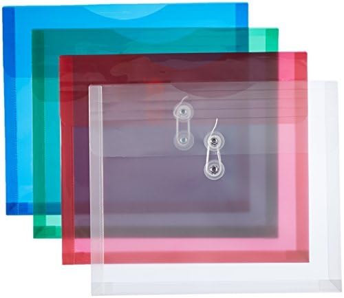 Miniatura 1 de School Smart - Sobres reutilizables de polipropileno para carga lateral, carta, 1 a 14 pulgadas de expansión, color surtido, 12 unidades