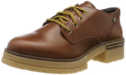 MUSSE & CLOUD Gabriel, Zapatos de Cordones Oxford para Mujer, Marrón (Cuero 300), 38 EU