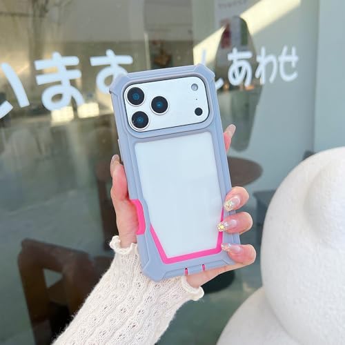 Coque iPhone 14 Pro Max silicone transparent idéale pour le quotidien gris rose