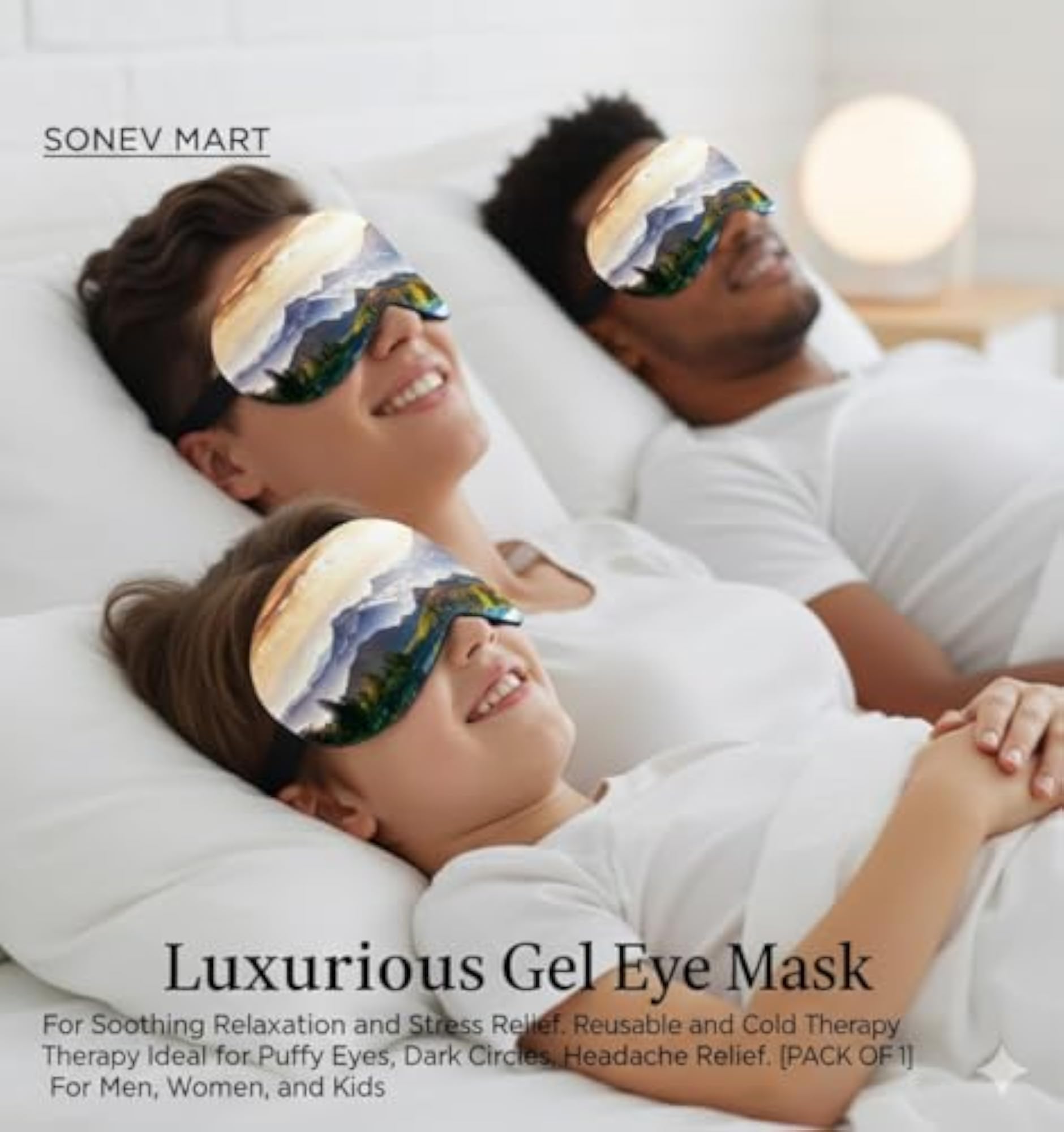 Cooling Gel Eye Mask, Hot & Cold Therapy for Relaxation