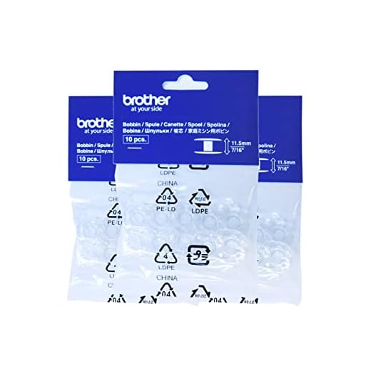 ZickZackNaehmaschine 30PCS Brother Spulen für Stickmaschine und Nähmaschine Innovis, CS10, CX70PE, J17S und viele mehr (20.4x11.5mm) | Nähmaschine Zubehör
