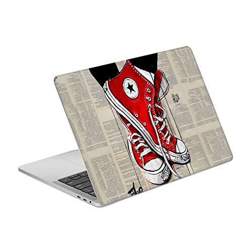 Sticker MacBook Pro 13 A1989 LouiJoverArt protection vinyle rouge