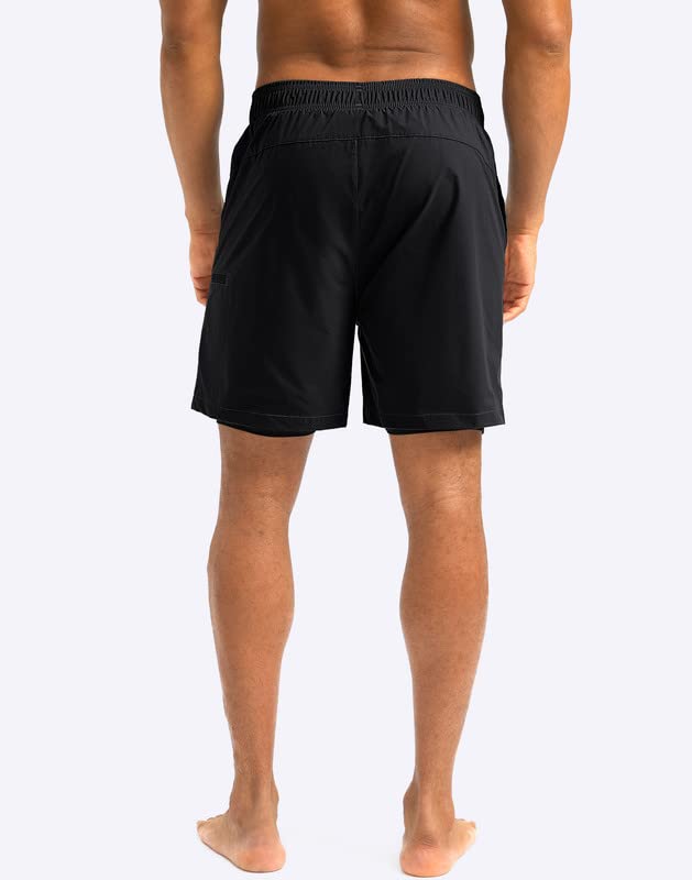 G Gradual Mens Swim Trunks with Compression Liner 5 inch Inseam Quick Dry Bathing Suits with Zipper Pocket-No Thigh Chafing3