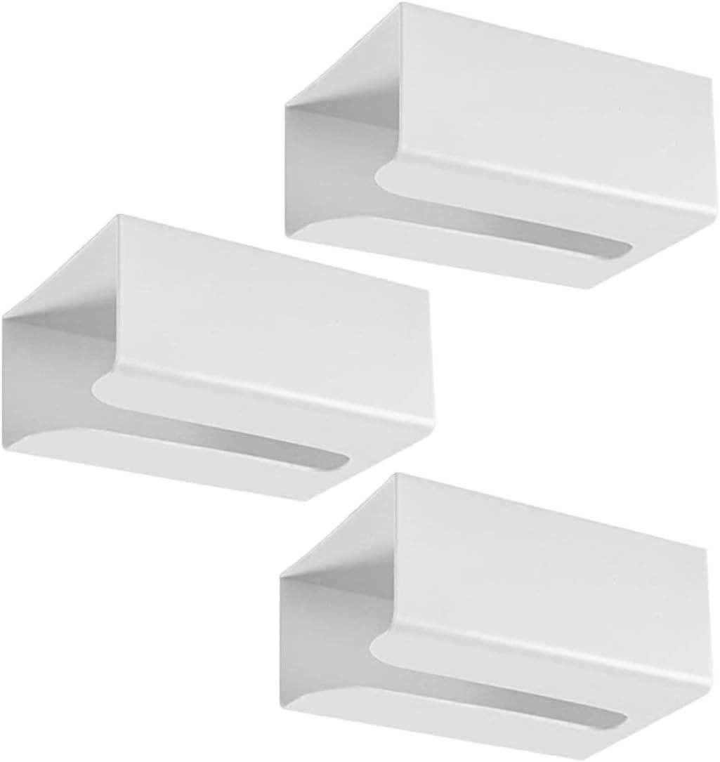9pcs Cover Tissues Napkin Kitchen Wall Mounted Tissue White X. Office Lavatory Cm Living Holders for Toilet Cover: Serviette Supplies Room Facial Rack Dining Case Mount Cabinet Shelf (Color : W (C image 2