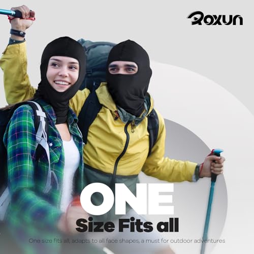 Image of ROXUN Balaclava Ski Mask, 2 Pack Summer Motorcycle UV Protection Shiesty | Cooling, UPF 50+, Unisex, Windproof, Face Mask, Neck Gaiter, Versatile Use