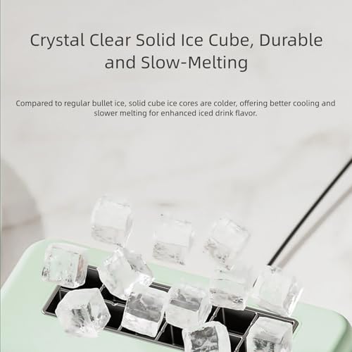Mini Fabricadora de Hielo Portátil para Mesada Blanca miniatura 6