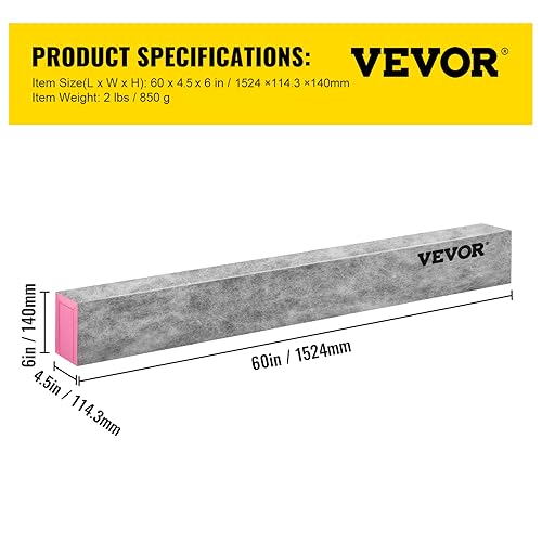 Image of VEVOR Shower Curb, 60'' x 4'' x 6'', Cuttable Waterproof XPS Foam Curb, Covering with PE Waterproof Membrane, Ready-to-tile with Thin-set Mortar, Perfect for Bathroom Decoration