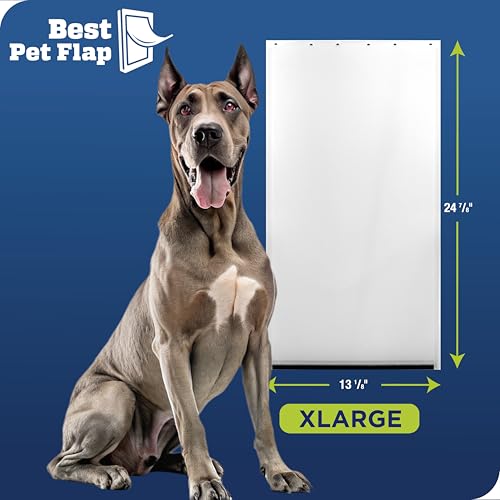 Best Pet Flap XL Ersatz-Hundetür, PVC-Klappe, passend für PetSafe PAC11-11040, Maße: 33 x 61 cm, langlebig, energieeffizient, weniger Schrumpfung, BPA-frei