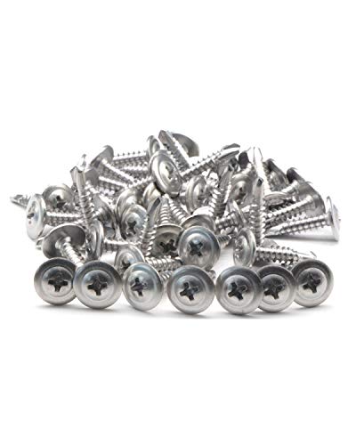 IMScrews 50pcs #8 x 3/4" Tornillos Autoperforantes con Cabeza Truss y Rosca Estándar Acero Inoxidable 410 para Trabajo en Madera MDF miniatura 5