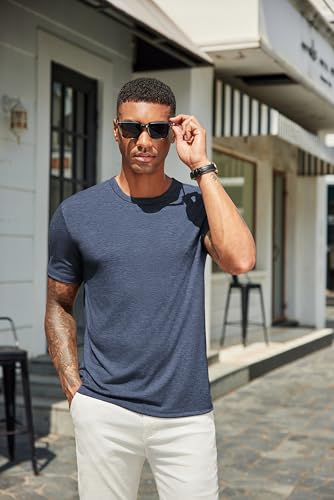 COOFANDY Men's T Shirts Short Sleeve Soft Crew Neck Lightweight Tee Shirts Casual Summer Basic Tops2