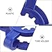 KICHOUSE 10 Pcs Plastic Keck Clamps Tongs Laboratory Clip for Glass Standard Conical Interface, 19# Size, Suitable for Research and Industrial Lab Use Random Color