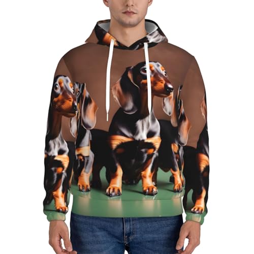 Sweat à capuche teckel pour homme EdWal en polyester avec poche - 2