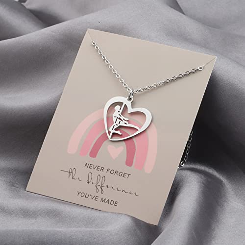 MYOSPARK Pole Dancer Gift Pole Dancing Charm Necklace Pole Dance Artistic Jewelry Dancing Lovers Gift Pole Dance Instructor Thank You Gift3
