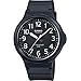 Produktbild Casio Unisex Quartz Armbanduhr, 43.00mm GehäusegröÃe mit schwarz analog Zifferblatt und schwarz Rubber Strap Armband MW-240-1BVEF