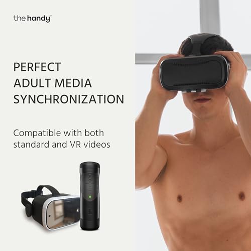 the handy automatic male masturbator interactive vr compatible male sex toy
