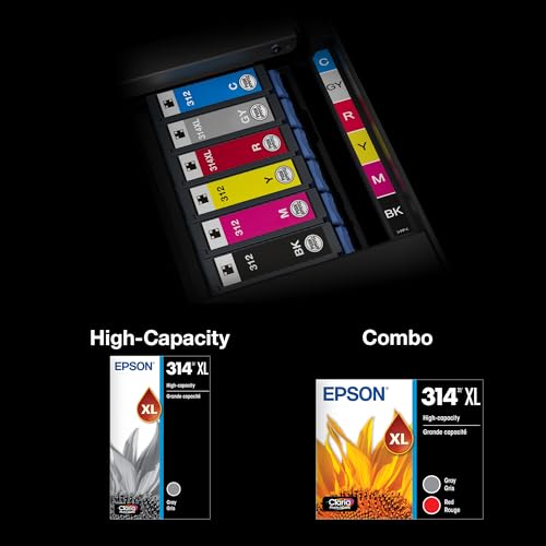 Image of EPSON 314 Claria Photo HD Ink High Capacity (T314XL922-S) Works with Expression XP-15000 Gray /red