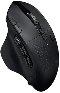 Logitech G604 LIGHTSPEED Gaming Mouse with 15 programmable controls, up to 240 hour battery life, dual wireless connectivity modes, hyper-fast scroll wheel - Black