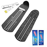 DayoRa Foot Measurement Device for Kids & Adults | Accurate Shoe Sizer Measuring Tool with High-Contrast Scale & Bonus Soft Tape Ruler, US EU Sizes for Home Store Use