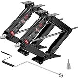 10 Best Stabilizer Jacks for Your Travel Trailer Adventures 8 Kohree 8000 lbs RV Stabilizer Jacks 24', Leveling Scissor Jacks for Travel Trailer, Set of 2, Heavy Duty Camper Stabilizer Jacks Kit with Anti-Slip Handle and Drill Socket, Easy to Install