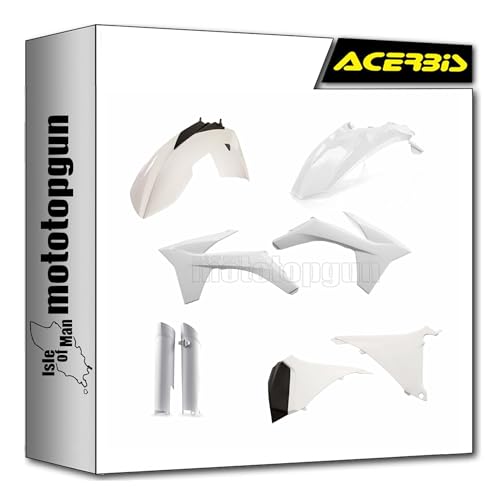 Kit cache carenage blanc Acerbis 0016234.030 pour moto KTM EXC 200 ans 2012 2013