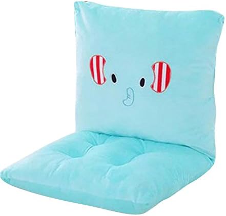 ChezMax Chair Cushion Plush Seat Cushion Back Cushion with Ties Thickened Desk Chair Pads Cartoon Waist Pillow Cushion Decor for Chair Car Office Patio Wheelchair Cartoon Elephant