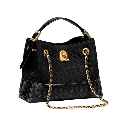 Bolsa Tote pequeña para mujer JBRUN en gamuza tejida miniatura 1