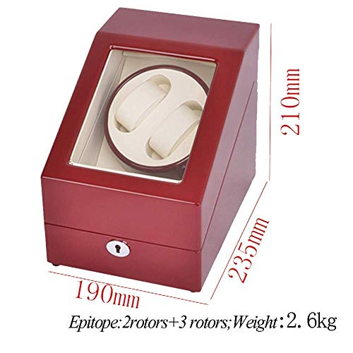Remontoir montre automatique en coffret double avec cadre rotatif élégant et finitions luxe
