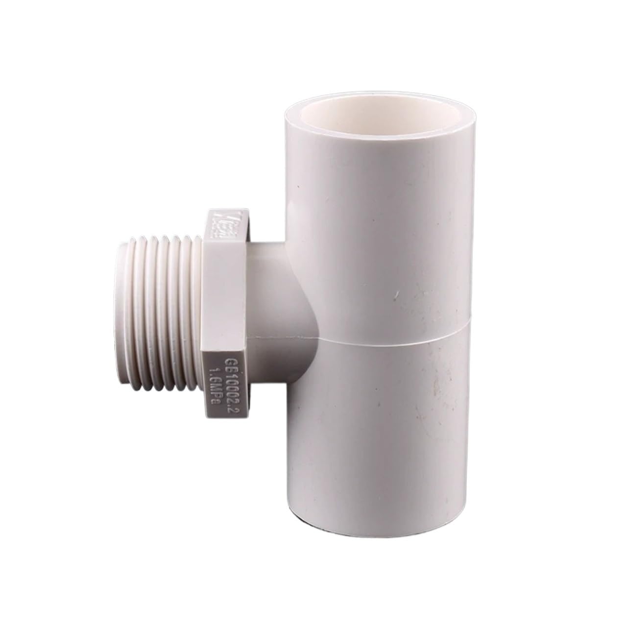 1/5/10 Pezzi ID 20 mm 25 mm 32 mm a 1/2" 3/4" 1 Pollice Raccordo a T filettato Maschio for irrigazione da Giardino, Adattatore for raccordi for Tubi in PVC a T a 3 Vie(1 inch to 32mm,10pcs)