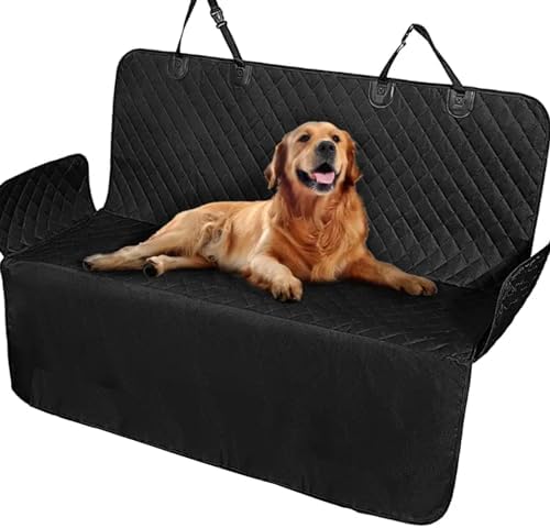 Dog Car Seat Cover-LAKWAR Non-slip Dog Car Bench With Seatbelt Waterproof Pet Car Seat Protector And Scratch Resistant Dog Car Back Seat Protection