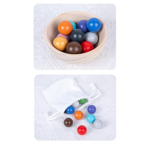 Jouet sensoriel en bois pour l'apprentissage des couleurs et la perception - 4
