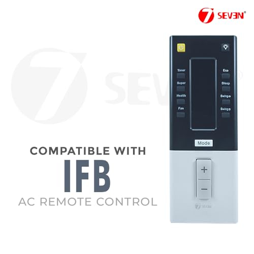 Image of 7SEVEN Compatible for IFB AC Remote Original 204 Model Suitable for Split and Window Air Conditioner of 1 1.5 2 Ton IFB ac - Match Exactly with Existing Model of IFB Remote Control