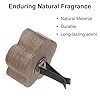 sourcing map 2Pcs Wood Essential Oil Diffuser, Black Walnut Plum Car Diffusers for Essential Oils Small Wooden Aromatherapy Scent Diffuser Air Freshener with Car Clip for Car, Home, and Office #2