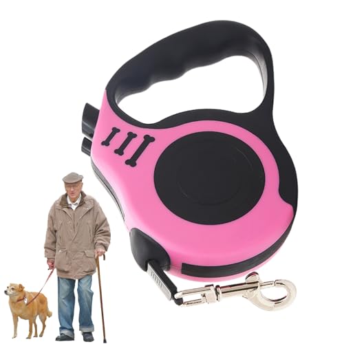 Einziehbarer Hundeladungen, einziehbarer Hunde Walking -Leads | Hochleistungs -Haustiertraktionseil - Ergonomisches Griff im Freien im Freien für Katzen, kleine oder mittelgroße Hunde