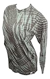 Rundhalsausschnitt Victoria\'s Secret Campus-T-Shirt mit langen Ärmeln, Batikfärbung, Grün, Rundhalsausschnitt, Batik, X-Klein