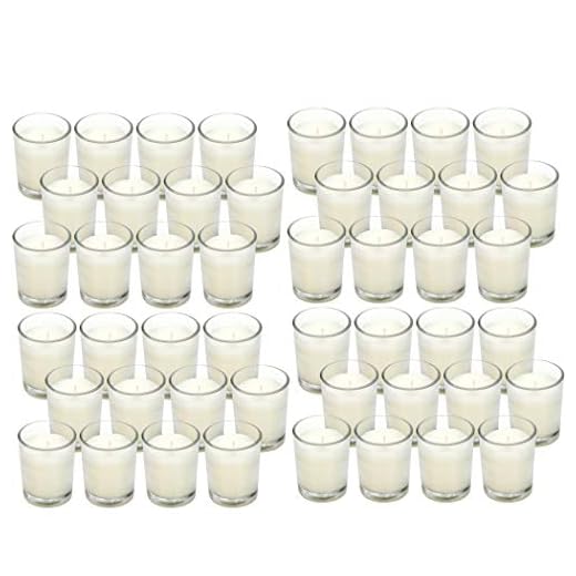 48-Pack Ivory Unscented Votive Candles